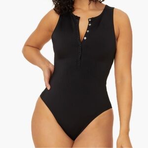 Andie The Mailbu One-Piece Swimsuit size medium in black
